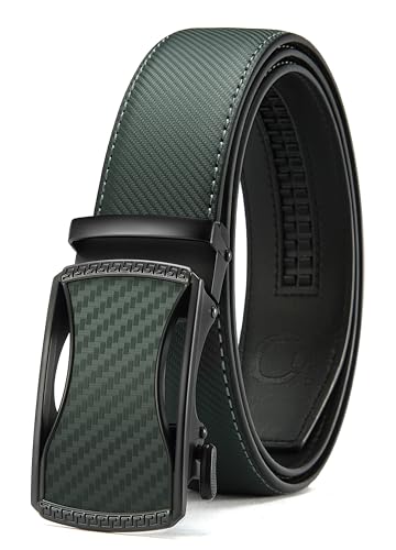 Image of CHAOREN Mens Belt Leather Ratchet Belt - Customizable Fit, Effortless Style (35mm)