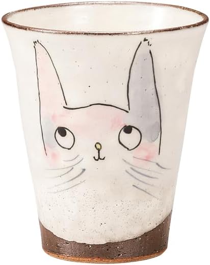 ナカマル『九谷焼』フリーカップ･おとぼけ猫 K9-1148