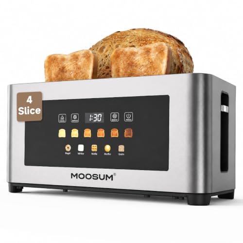 Moosum 4-Slice Touchscreen Toaster