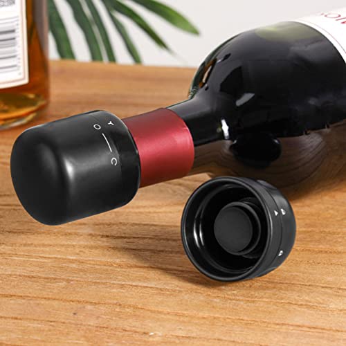 YARNOW 3Pcs Champagne Stoppers with Twist Lock Silicone Sealed Wine Beer Wine Stoppers Sealer Sealed