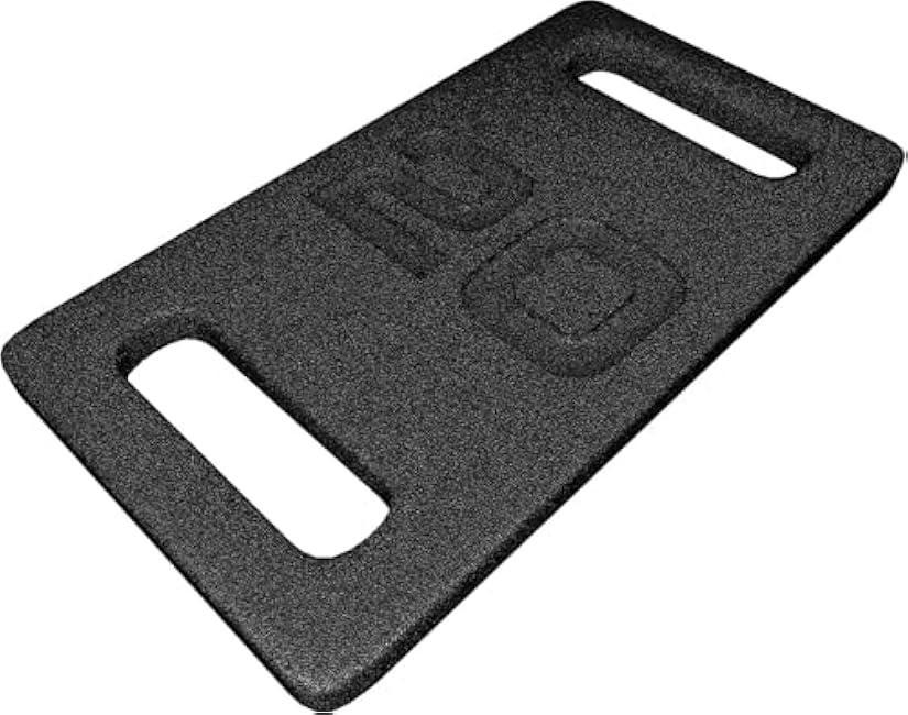 20 LBS Cast Iron Weight Plate, Versatile Strength Training Plate for Rucking, Squats, Swings & Home Workouts, Wide-Grip Handle & Rounded Edges, Black Coated