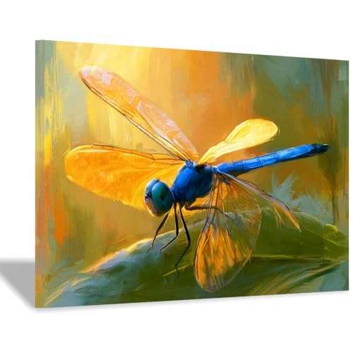 Art mural sur toile animaux multicolores 60x90cm cadre décoration maison
