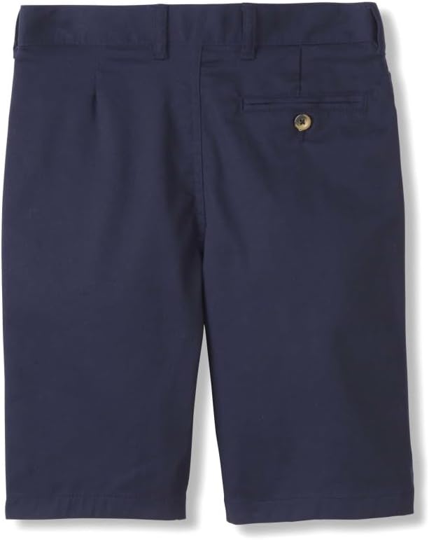 French Toast Girls Adjustable Waist Flat Front Shorts, Uniform Navy, 16 Husky - Image 2