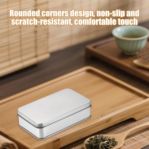 KEORHEZ 4 Stück Kleine Metalldose,Metalldosen mit Deckel,Spielkarten Box aus Metall,Blechdose mit Deckel,für Zuhause Sügigkeiten und Kleinen Gegenständen