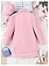 Milumia Girl's 4 Piece Outfits Knit Top Mini Skirt and Blazer Jacket with Hats Pink 10 Years