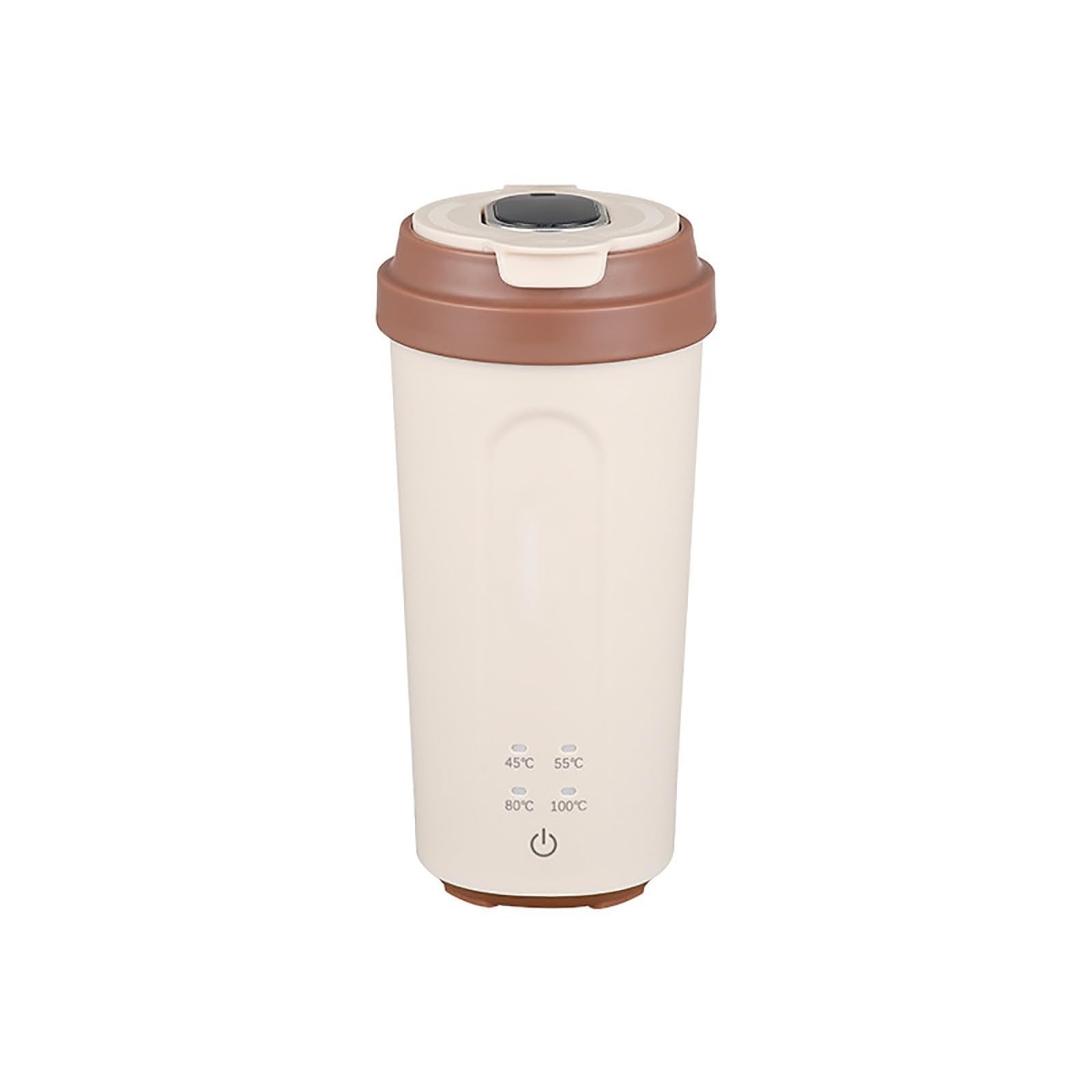 XIAOLILIYAN Bollitore Elettrico da Viaggio Mini, bollitore per Acqua Ricaricabile da 500 ml Alimentato Tramite USB con 4 Controlli della Temperatura, Thermos per Latte Artificiale, tè e caffè A,A