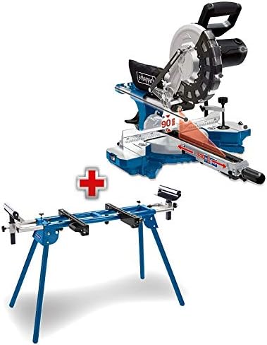 Bild 11 - Scheppach HM254 Kappzugsäge mit Softstart & Laser - 2000W Leistung |Ø 255mm Sägeblatt | Schnittbreite/höhe: 340mm x 90mm | inkl. 2. Sägeblatt (HM254)