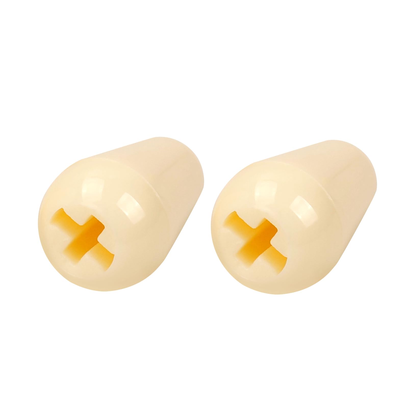 Banworks Guitars 5-Way Toggle Switch Tip Imperial 4.9mm (3/16") Pickup Selector Switch Caps Switch Knob for USA Fender Stratocaster Strat Telecaster Tele Electric Guitars Pack of 2 JT/DWQM-04 Cream - Image 3