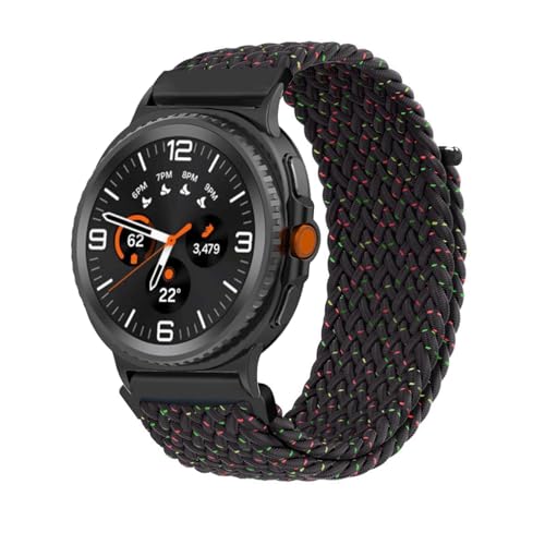 コンパチブル Samsung Galaxy Watch 8 Classicバンド用 アップルウォッチ と互換性あり 女性 メンズ 調節可能 通気性の良 いナ弾性ナイロン製 替えスポーツ ソロル プ 時計ストラ 編組 交換ベルト 軽量 伸縮ソフト 快適 交換