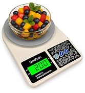 HOMEBASIC Digital Kitchen Weighing Scale 10Kg: High-Precision 1g Accuracy | Tare Function, LCD Di...
