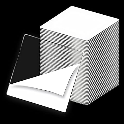 Art3d 96 Pieces 1.5 x 1.5in. Square Nano Double-Sided Transparent Tape Sticker, Removable Heavy Duty Clear Mounting Tape for Wall Hanging Cover