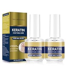 Keratin Nail Care Oil - Deep Hydration Repair, Strengthens Weak Nails, Enhances Natural Shine - Daily Cuticle Care & Polish Prep for Dry, Brittle Nails Aloe Vera & Lavender 2, 1 floz