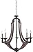 Craftmade 35125-WP Winton Candle Chandelier Lighting, 5-Light, 300 Watts, Weathered Pine (30"W x 31"H)