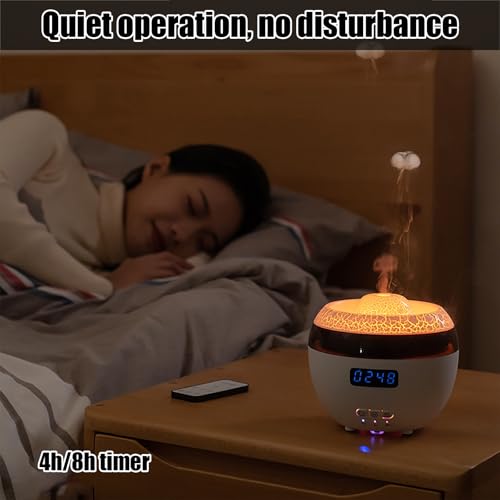 Humidificateur Volcano Effect et diffuseur d'huile essentielle avec télécommande 300 ml
