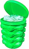 The Ultimate Ice Cube Maker Silicone Bucket with Lid Makes Small Size Nugget Ice Chips for Soft Drin