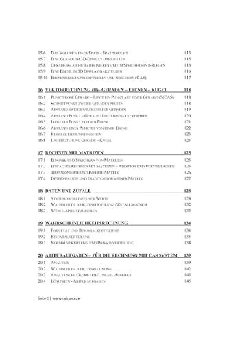 CALCUSO Fachbuch kompatibel mit Taschenrechner TI-Nspire CX II-T & II-T CAS - 160 Seiten in 17x24cm - Schnelleinstieg mit Anwendungsbeispiele und Aufgaben