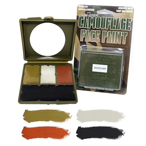 Bobbie Weiner 4 Color Woodland Face Paint Kit, Camouflage