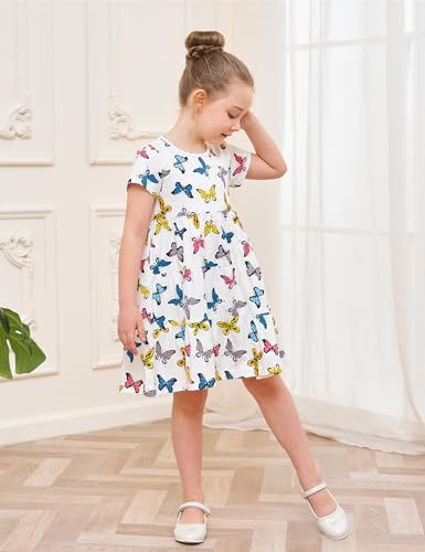 image for Bumeex Little Toddler Girls' Dresses Summer Spring Easter Cotton Swing