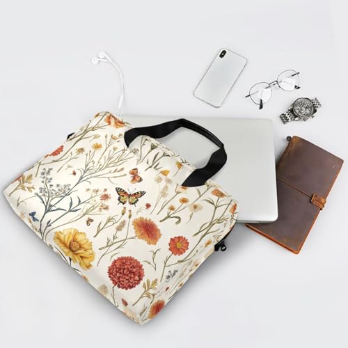 Funda para portátil 15.6" con asa y correa beige miniatura 7