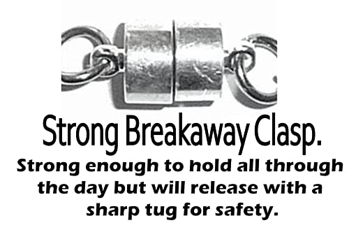 Womens' S Breakaway Stainless Steel Beaded Chain Lanyard, 34" Made In Usa, Id Badge Card Holder Teacher Nurse Cruise Keys #TOP4