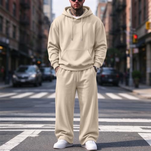 Mens Sweatsuits 2 Piece Set Fleece Baggy Hoodie and Joggers Sweatpants Set - image 2