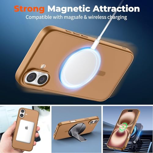 Image of AIBEX Back Cover for Samsung Galaxy S23 Ultra 5G MagSafe Compatible | Slim Case with Wireless Charging Support | Anti-Scratch, Anti-Fingerprint & Lightweight Military-Grade Protective Cover - Brown