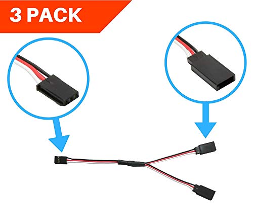 Aceirmc 6Pcs 150Mm Servo Extension Cord Wire Cable Rc Car Helicopter Servo Receiver Y Extension Cord Wire (150Mm) #TOP2