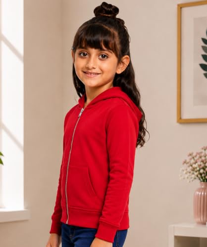 Image of ADBUCKS Girl's Cotton Hooded Sweatshirt