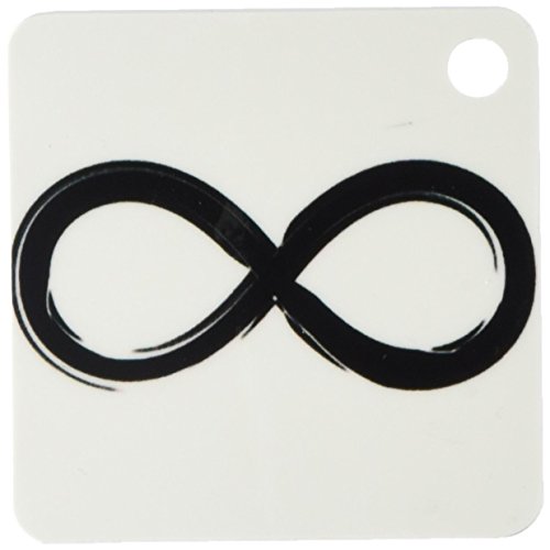 Porte-clés infini noir lot de 2 accessoires de rangement 5,7x11,4cm
