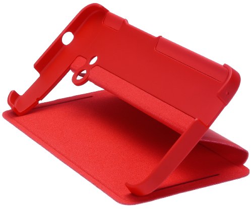HTC One Etui Double Folio - Rouge