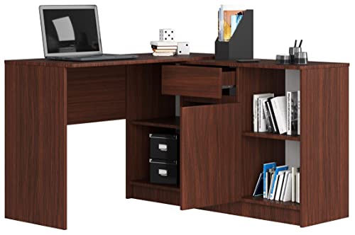 BDW Set scrivania e Cassettiera 2 in 1 - Scrivania Angolare - Scrivania Angolare - Tavolo Angolare da Gioco - Scrivania da Ufficio - Scrivania Home Office - 120x79x129cm (venga)