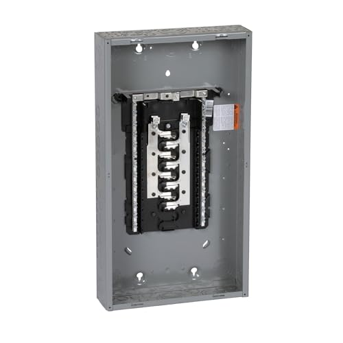 Square D - HOM1632L125PC Homeline 125-Amp 16-Space 32-Circuit Indoor Main Lugs Load Center with Cover Plug-on Neutral Ready