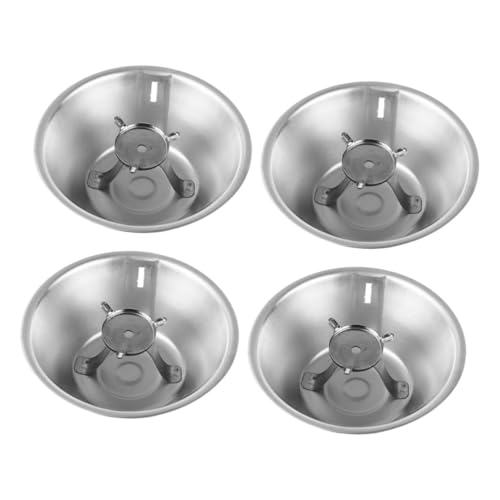 STOBAZA 4pcs Range Oil Cup - Kitchen Stainless Steel Hood Grease Collecting Catcher - Easy Installation for Grease Oil Management Supplies