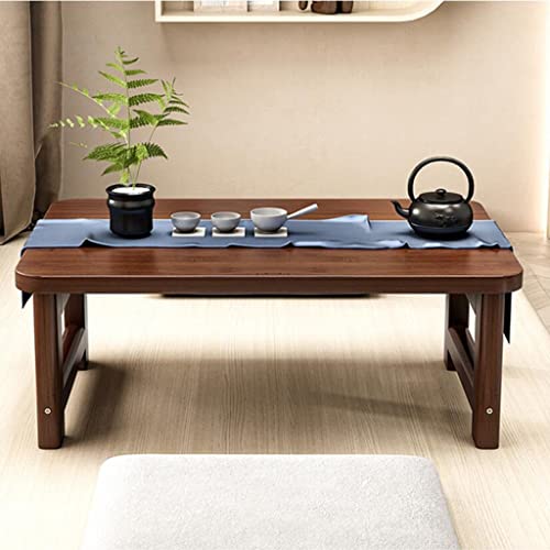 Table pliante de balcon marron 60x40cm pour mini meuble de salon