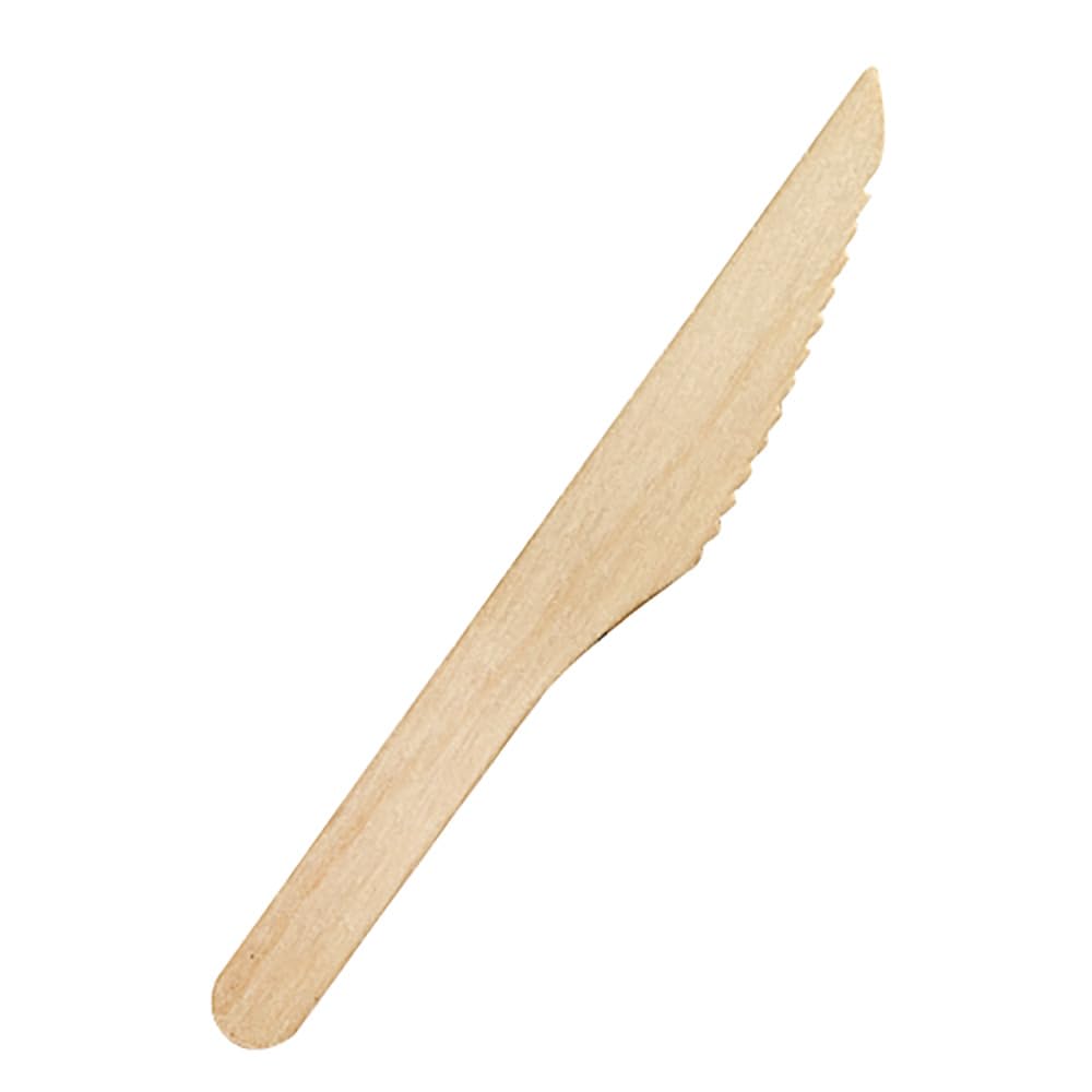 250 Kits 2 en 1 couverts jetables fourchettes et couteaux en bois biodégradables