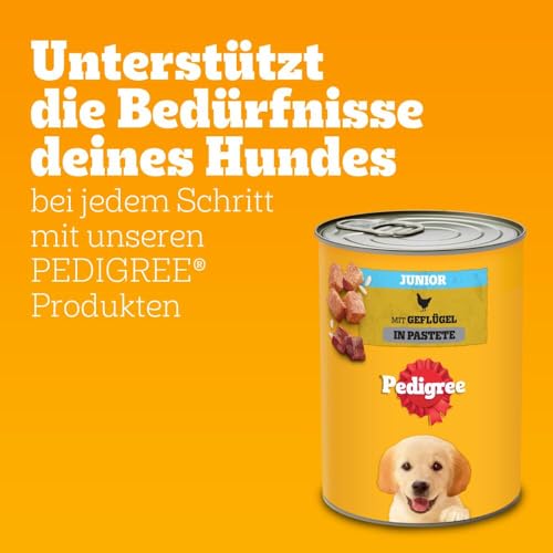 PEDIGREE DOGCARE CAN Wet (Poultry & Rice) Chunks IN LOAF JUNIOR 12 x 800G Single Standard
