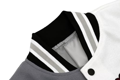 VOIKERDR Varsity Jacket Women Letterman Jacket Woman with Patches Print Cropped Varsity Jacket Women Spring Jacket2