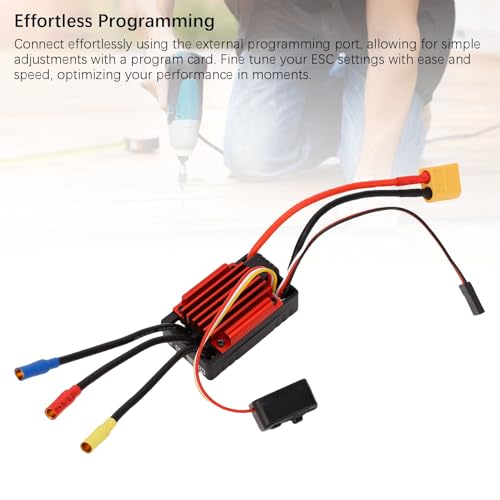 ESC impermeable 35A brushless compatible con coche RC escala 1/18 NiMH 4