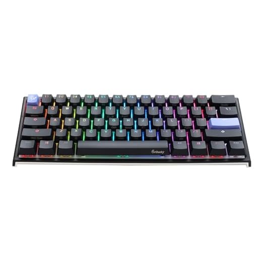 Ducky Compatibile One 2 Mini Gaming Tastatur, MX-Blue, RGB-LED, Schwarz (US)