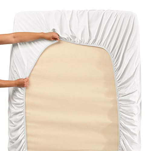 Clara Clark Twin Sheets Set, Deep Pocket Bed Sheets For Twin Size Bed - 3 Piece Twin Size Sheets, Extra Soft Bedding Sheets & Pillowcases, White Sheets Twin #TOP4