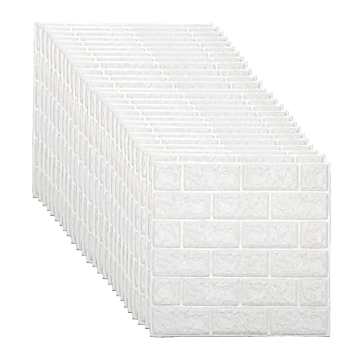 25 Piezas Papel pintado 3D con diseño de ladrillos blancos en 3D, autoadhesivo, extraíble, impermeable, espuma de polietileno, para dormitorio, salón, cocina, pared de TV y textiles para el hogar