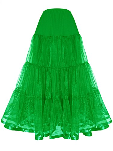 Image of Women's Floor Length Wedding Petticoat Long Underskirt for Formal Dress S-3XL