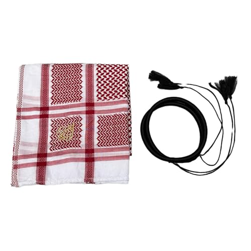 Écharpe Keffiyeh Jacquard Tête Shemagh de Qualité Supérieure - 4