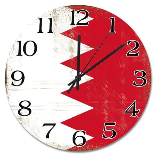 Horloge murale Bahreïn décoration rustique idée cadeau originale - 2
