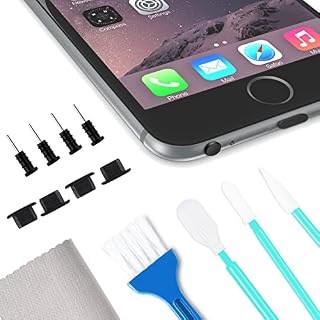 32 Pieces Cell Phone Cleaning Kit, Include Headphone Cleaner Set Anti Dust Plug Compatible with 13 mini/13/13 Pro/13 Pro Max/12 mini/12/12 Pro/12 Pro Max, Phone Port Cleaning Brush Kit