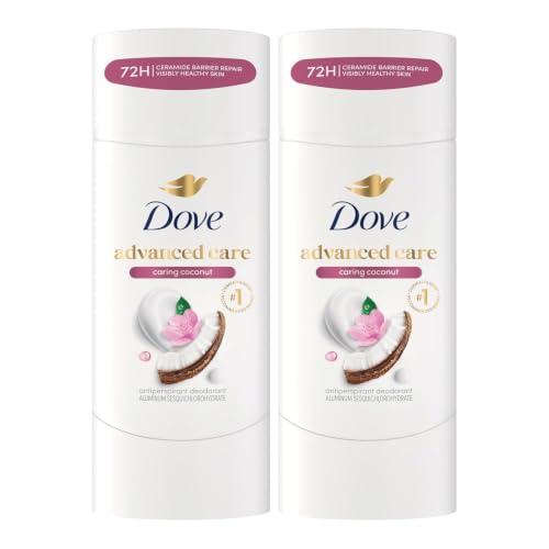Dove Advanced Care Antiperspirant Caring Coconut, 2 Count