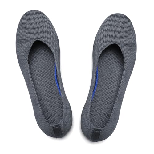 Image of Women's Ballet Flat Dressy Casual Knit Shoes Round Toe Women Mesh Flats
