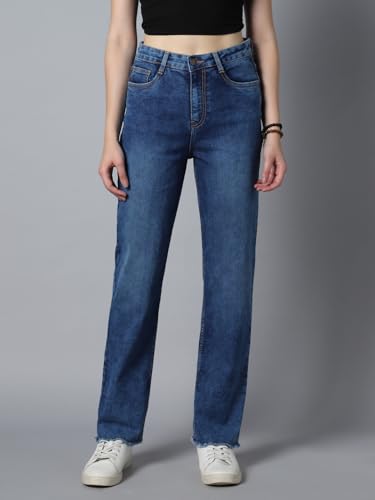 Image of HIGH Star Women's Straight Fit Mid Rise Jeans