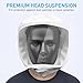 PAPR Headcover with Integrated Suspension, Open-Ear Protective Hood for Powered Air Purifying Respirator, Lightweight Breathable Face Cover for Painting, Chemical, Industrial Use
