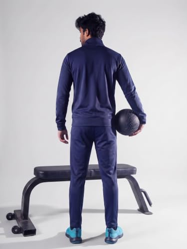 Image of hummel Promo Men's All weather Regular Fit Track Suit with Zipper and Pockets Comfortable Breathable Stretchable Soft Fabric For Everyday Use Ideal for Gym Training or Running Loungwear